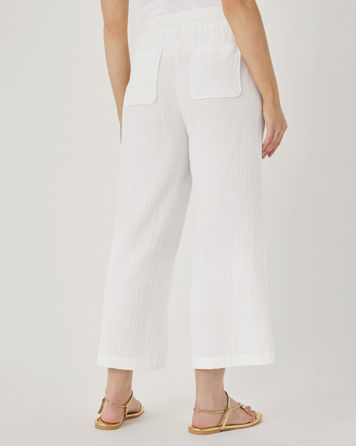 Splendid Ava Gauze Pant in White RS6C860