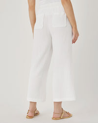 Splendid Ava Gauze Pant in White RS6C860