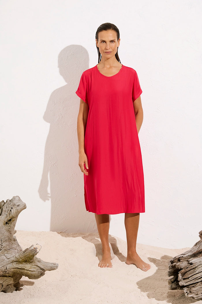 Mela Purdie Transit T Dress in Strawberry F67 3203 - Pre-Order December Delivery