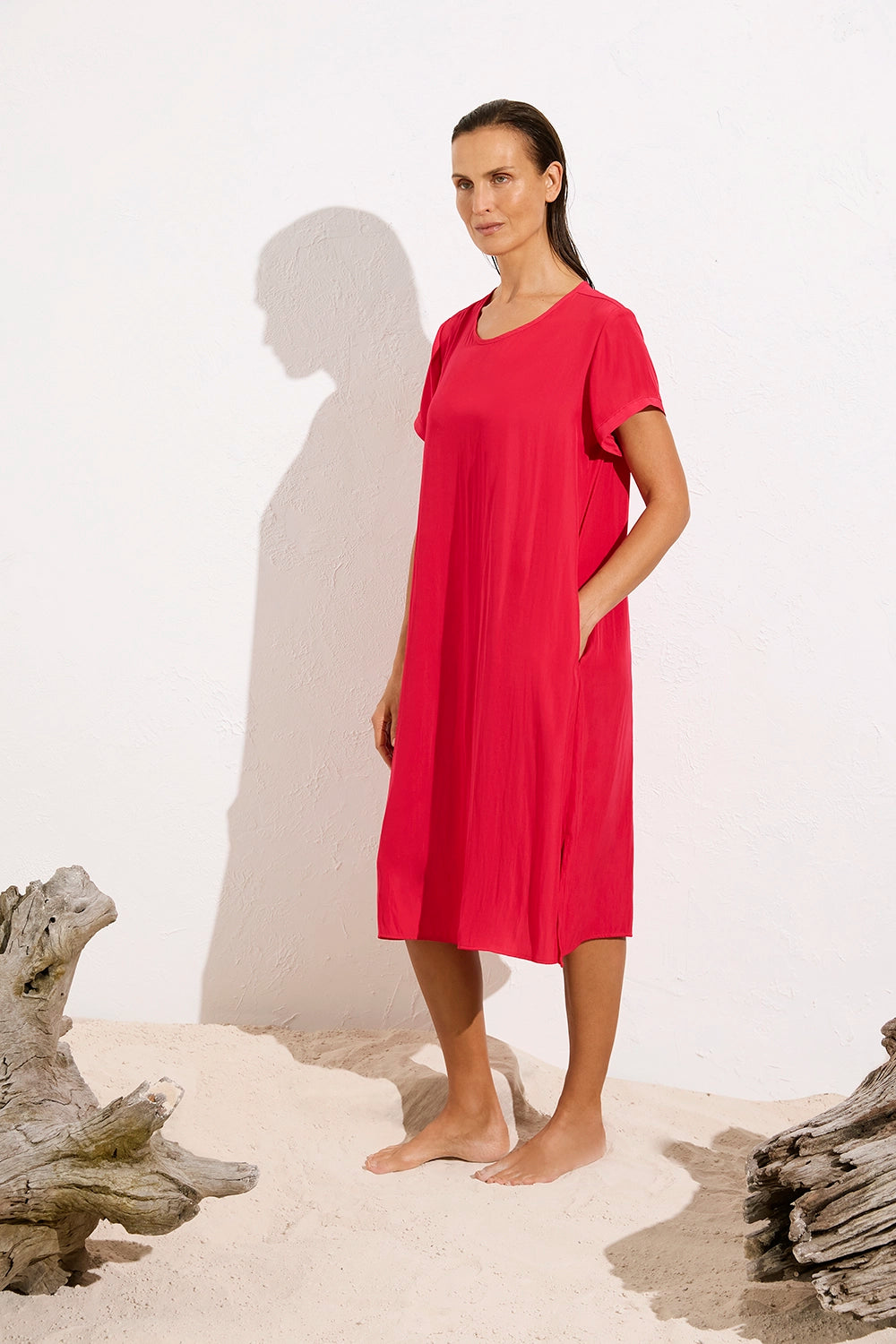 Mela Purdie Transit T Dress in Strawberry F67 3203