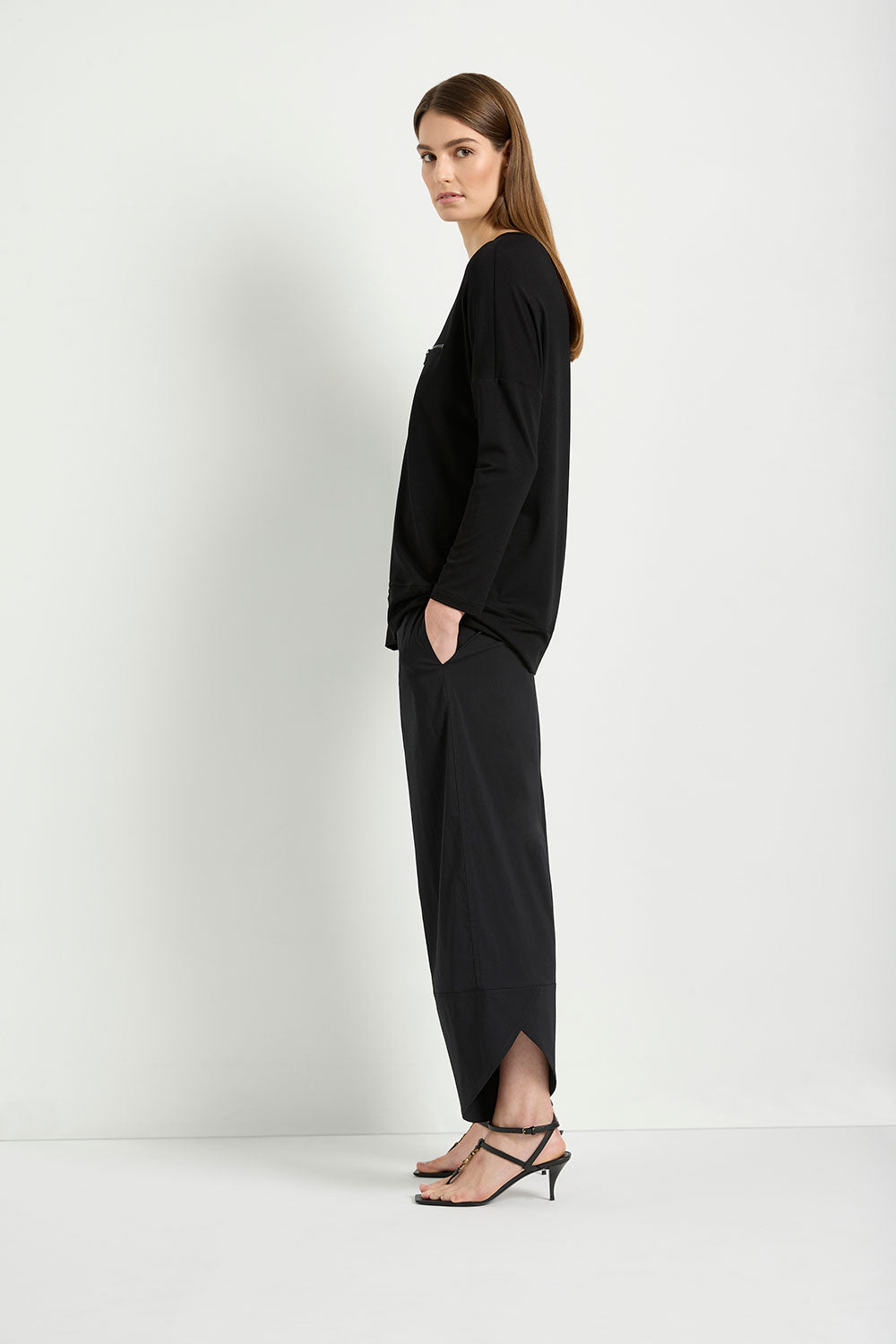 Mela Purdie Bevel Pant in Black F65 1885