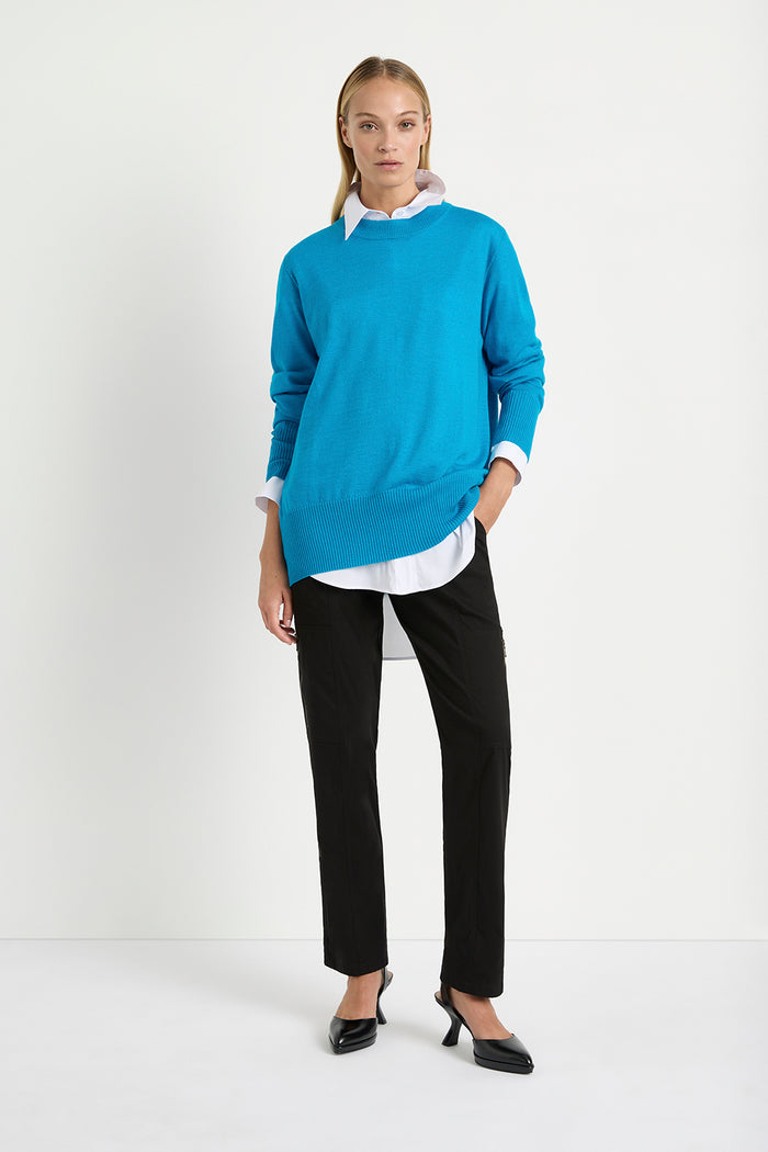 Mela Purdie Pace Sweater in Jewel F13 9290 - Pre Order May Delivery
