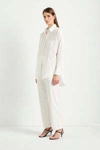Mela Purdie Relaxed Pocket Shirt in Ivory F65 8101