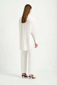 Mela Purdie Relaxed Pocket Shirt in Ivory F65 8101