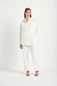 Mela Purdie Relaxed Pocket Shirt in Ivory F65 8101
