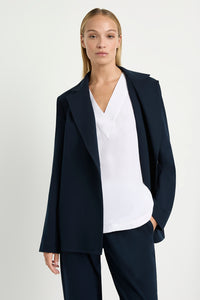 Mela Purdie Shaped Blazer in Beluga F095 4123