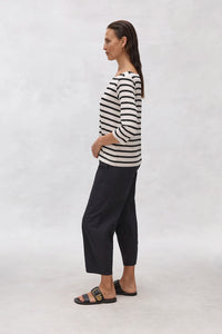 Mela Purdie Relax Boat Neck in Bisque/Black F532 2630