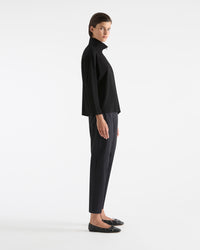 Mela Purdie Half Zip Sweater F01 8259 in Black