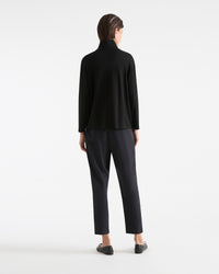 Mela Purdie Half Zip Sweater F01 8259 in Black