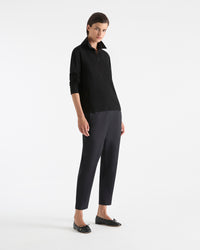 Mela Purdie Half Zip Sweater F01 8259 in Black