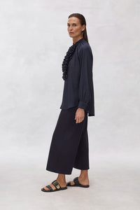 Mela Purdie Praline Blouse in True Navy F605 8473