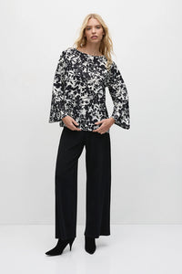 Mela Purdie LS Slice Neck Long Plaza F844 8702