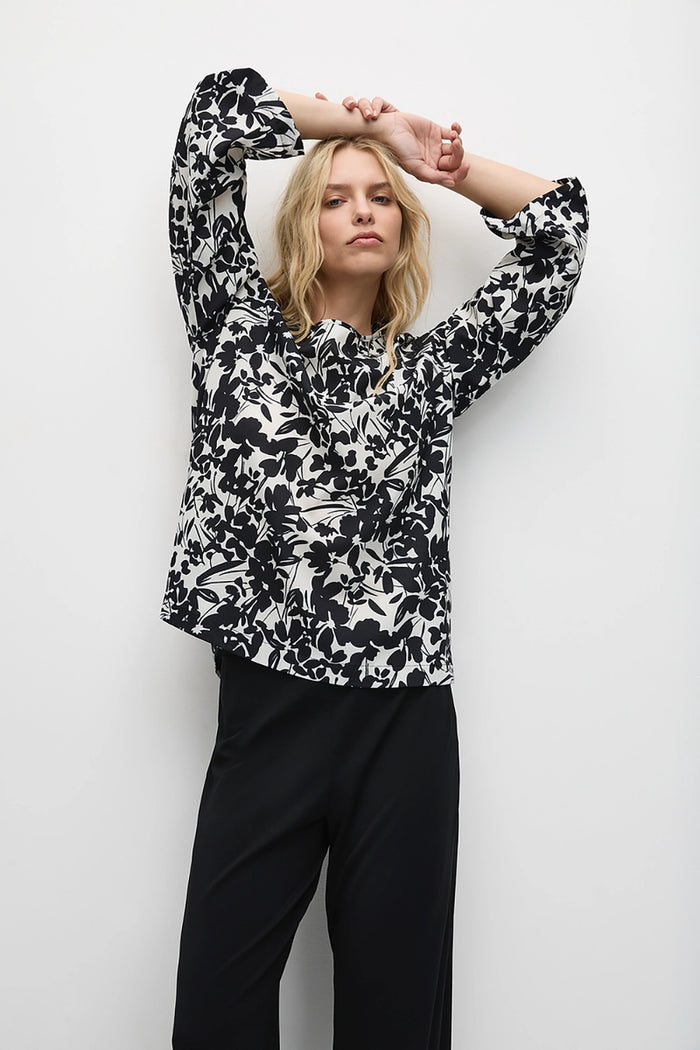 Mela Purdie LS Slice Neck Long Plaza F844 8702