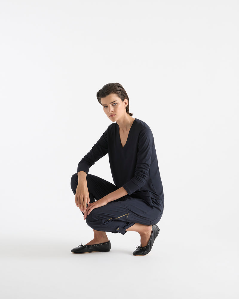 Mela Purdie V Neck Top F01 7785