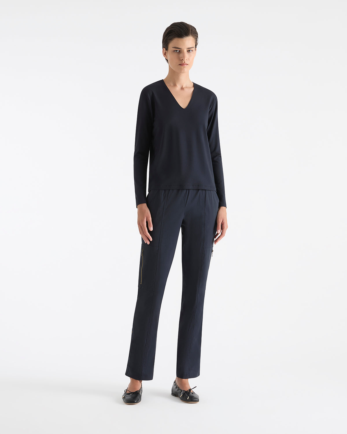 Mela Purdie V Neck Top F01 7785