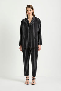 Mela Purdie Stretch Blazer in Black/White F727 4129