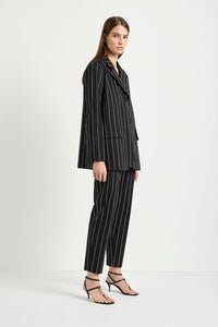 Mela Purdie Stretch Blazer in Black/White F727 4129