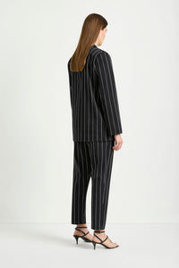 Mela Purdie Stretch Blazer in Black/White F727 4129