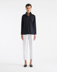 Mela Purdie Half Zip Sweater F01 8259 in Navy