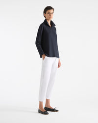 Mela Purdie Half Zip Sweater F01 8259 in Navy