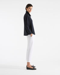 Mela Purdie Half Zip Sweater F01 8259 in Navy