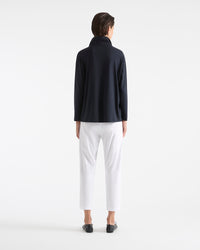 Mela Purdie Half Zip Sweater F01 8259 in Navy