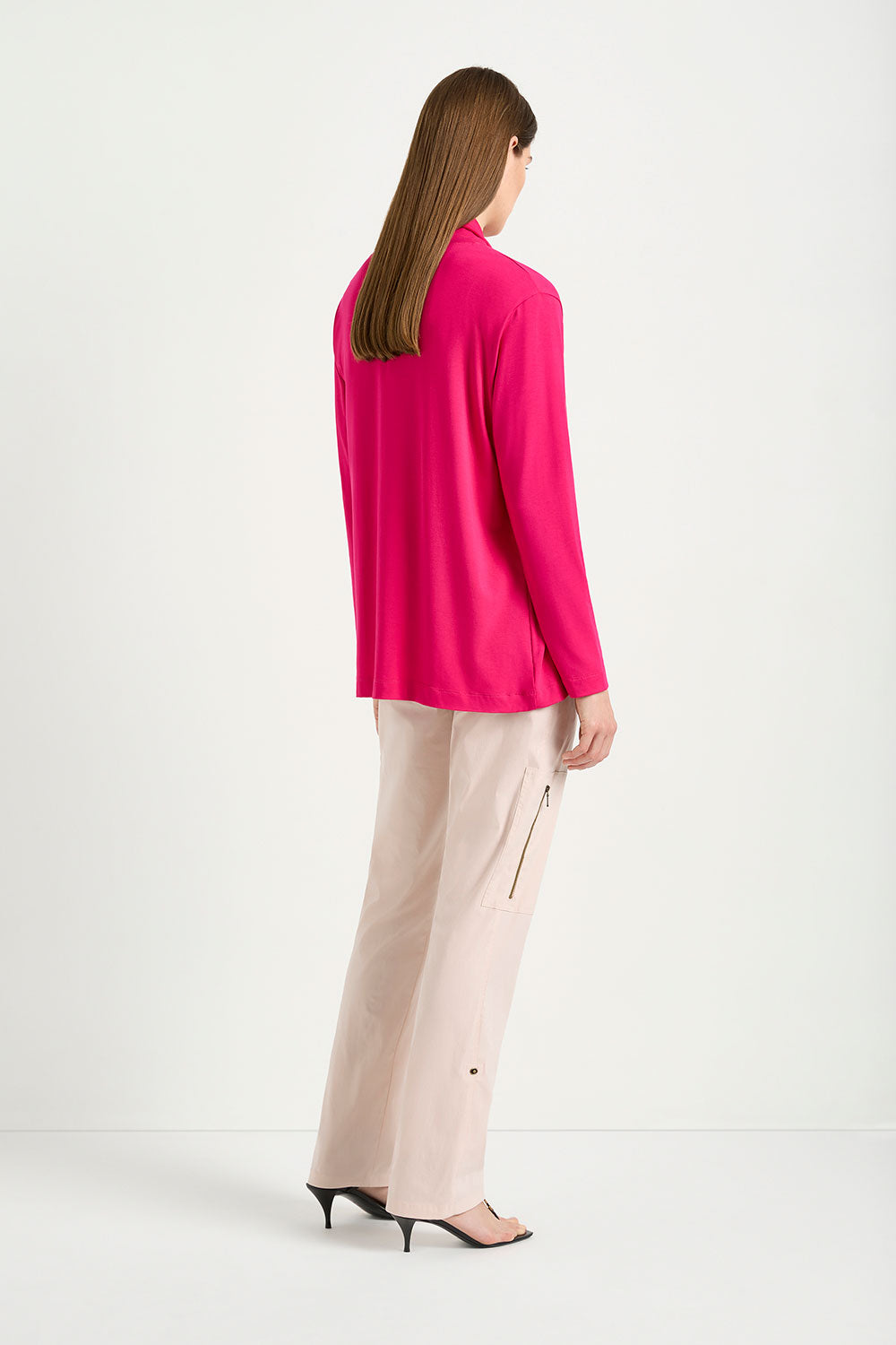 Mela Purdie Pull On Jacket in Cerise F01 4173