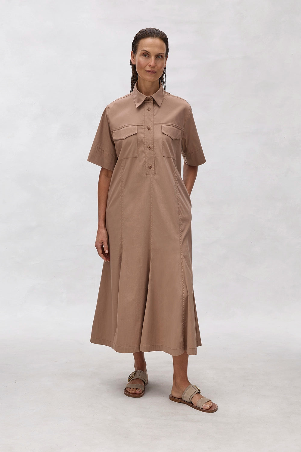 Mela Purdie Trunk Dress in Safari F65 3312