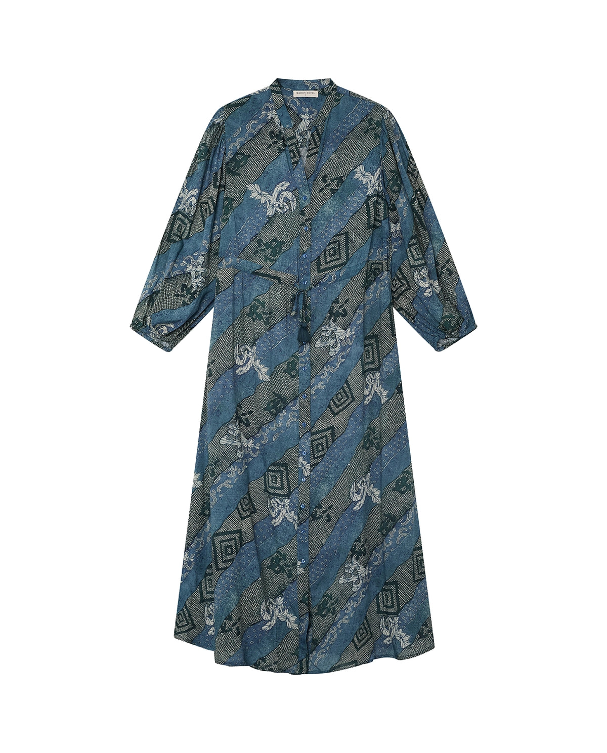 Maison Hotel Noor Dress Indigo Bloom - Pre-Order July Delivery