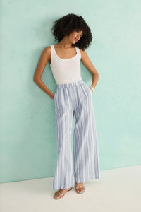 Splendid Raegan Stripe Pant in White/Seaport RS5C630