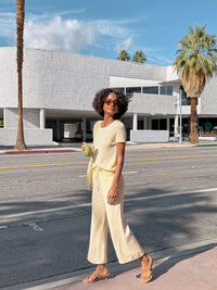 Splendid Emerson Short Sleeve Sweater in Honeysuckle RS6S270