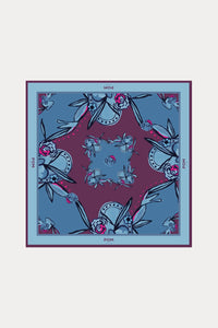 Pom Shawl Mystic Dinner In Blue Sp9409