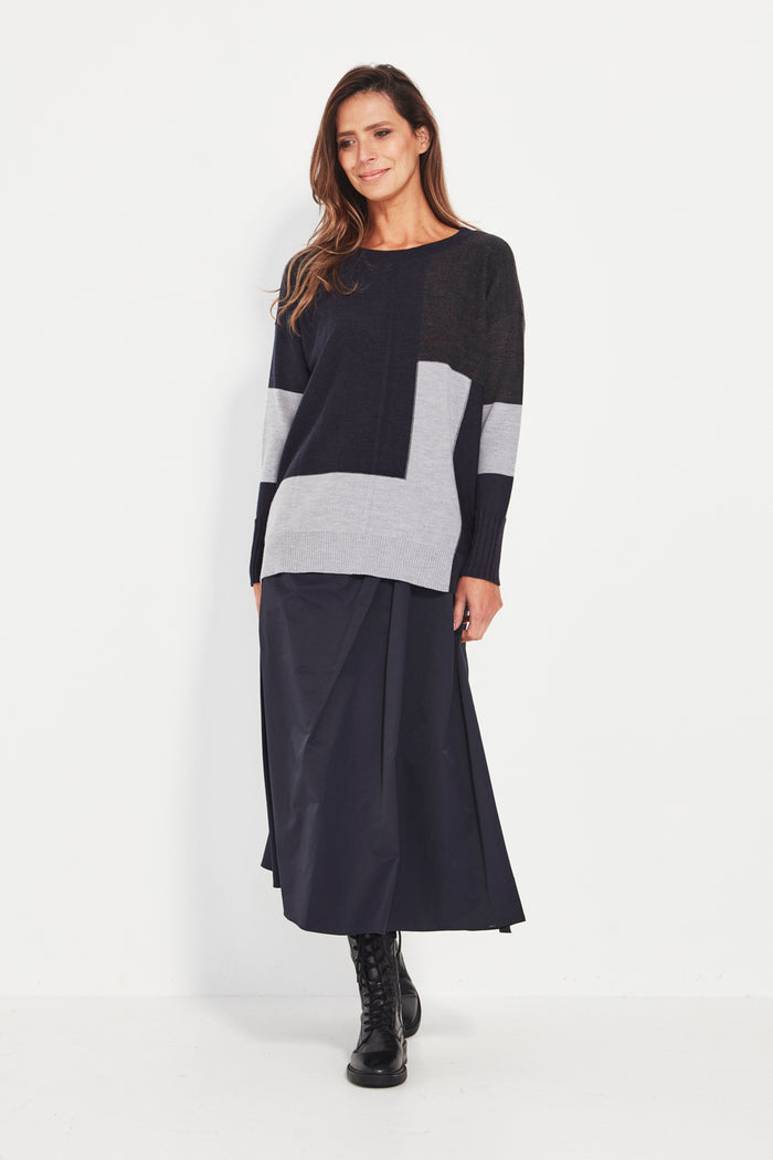 Verge Stroll Skirt in Ink 9643UBR
