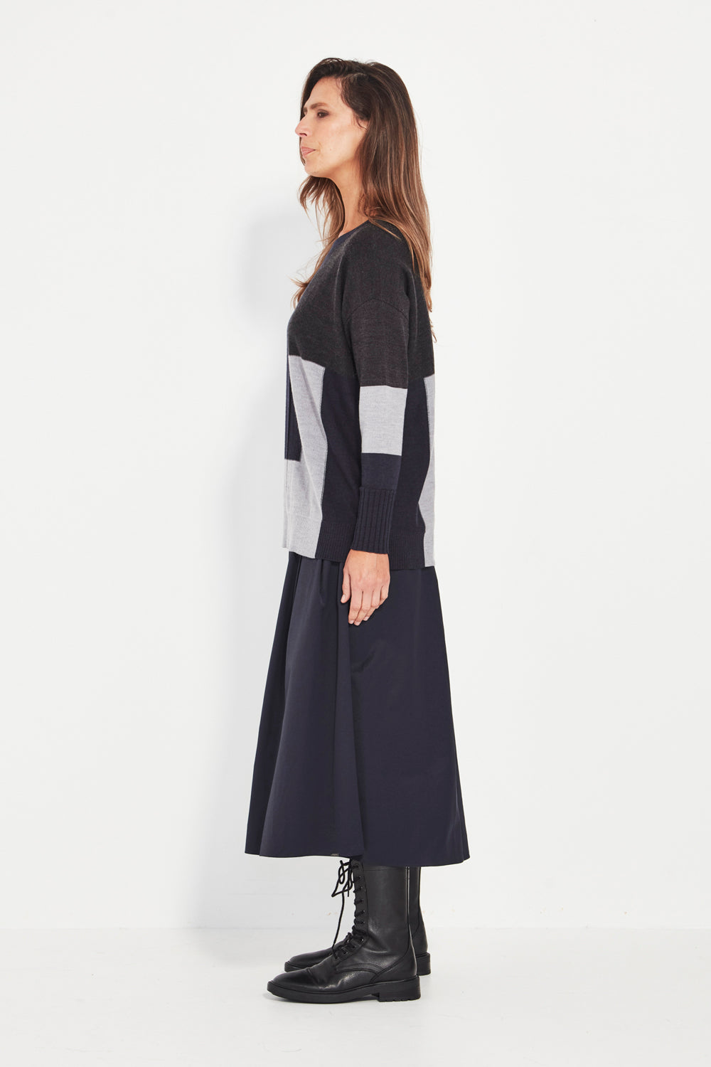Verge Stroll Skirt in Ink 9643UBR