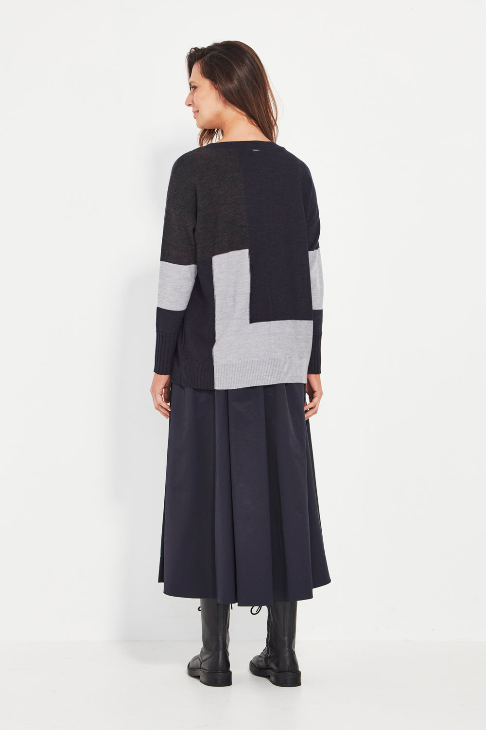 Verge Stroll Skirt in Ink 9643UBR