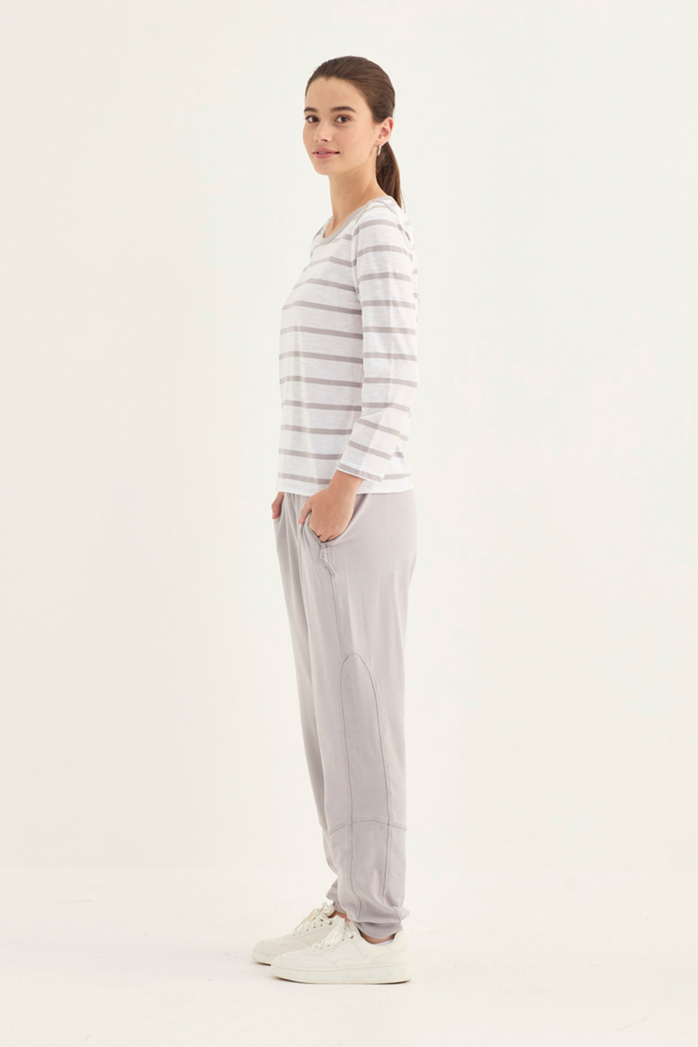 Verge Spencer Top in Silver 1191SF