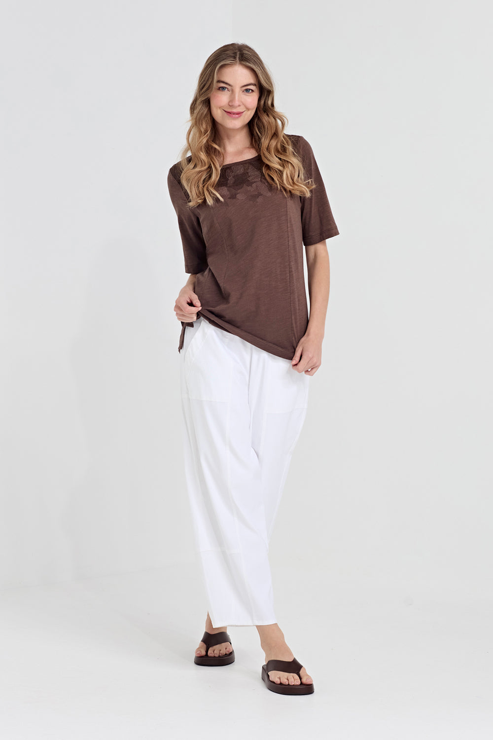 Verge Homeland Pant in White 1137LW