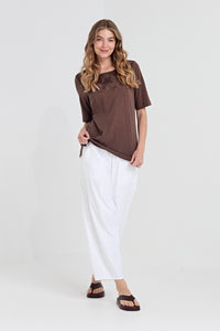 Verge Homeland Pant in White 1137LW