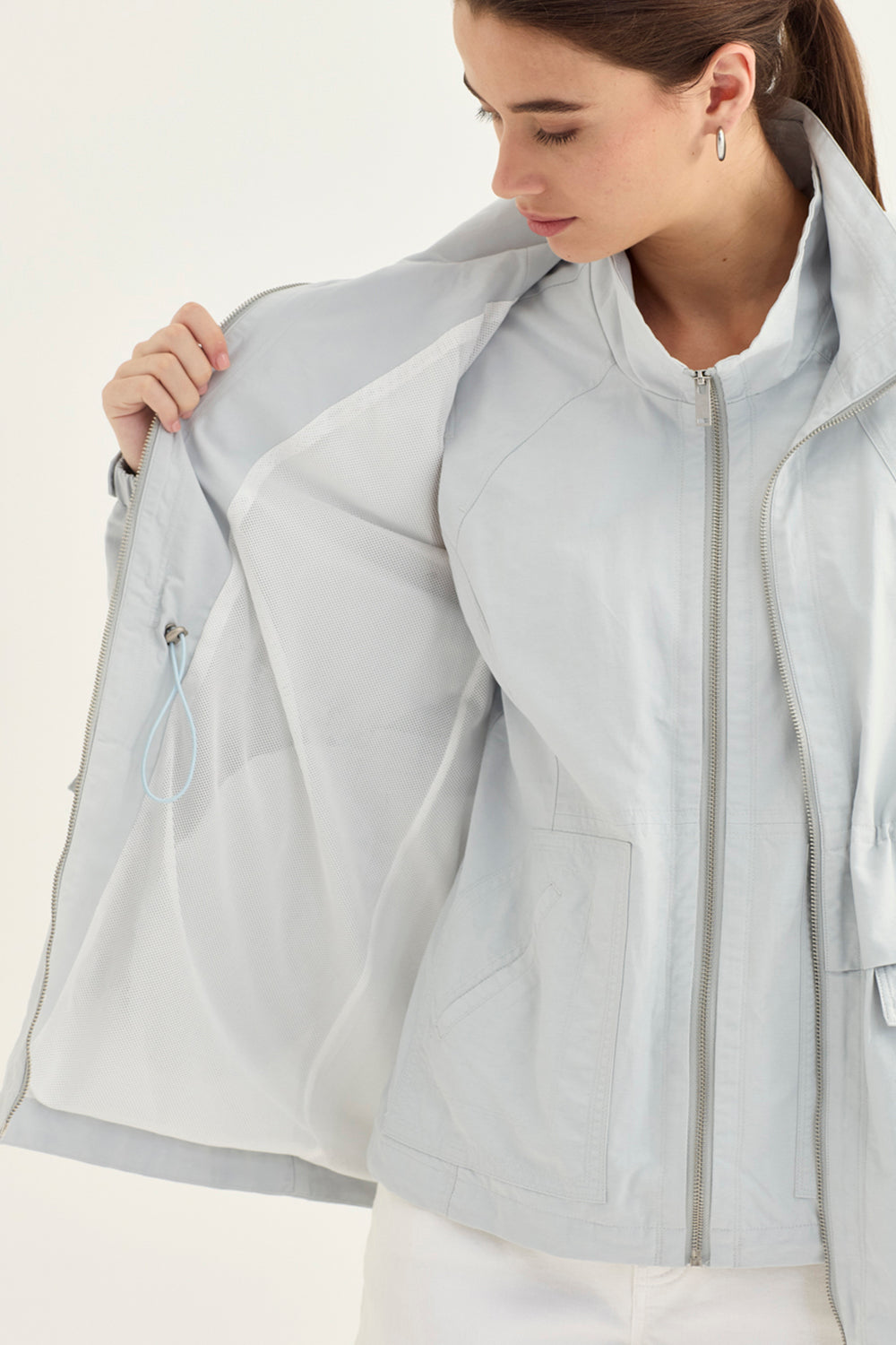Verge Statement Jacket in Ice 1285BR