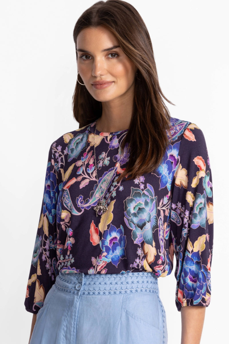 Johnny Was The Janie Favorite Puff Sleeve Top - Stevie's Garden T15825-6