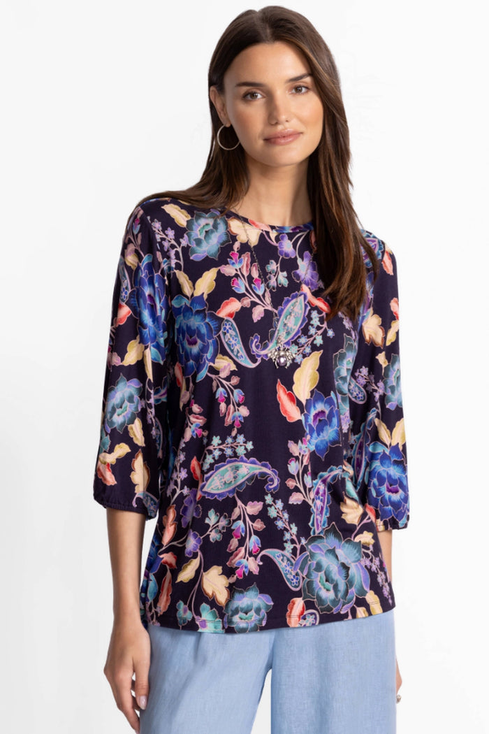 Johnny Was The Janie Favorite Puff Sleeve Top - Stevie's Garden T15825-6