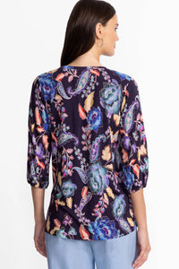 Johnny Was The Janie Favorite Puff Sleeve Top - Stevie's Garden T15825-6