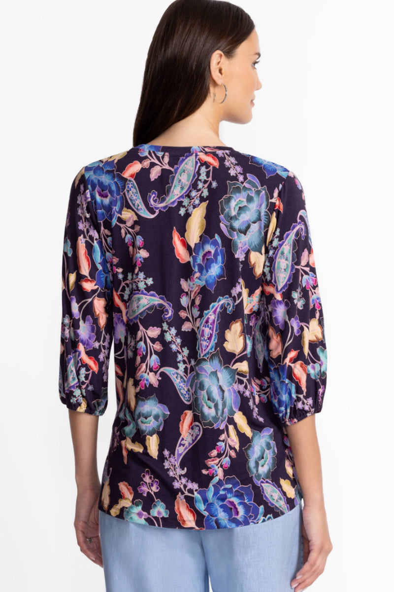 Johnny Was The Janie Favorite Puff Sleeve Top - Stevie's Garden T15825-6