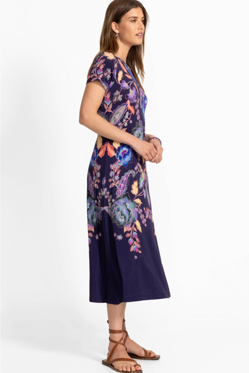 Johnny Was The Janie Favorite Boatneck Cap Sleeve Dress T38925-6