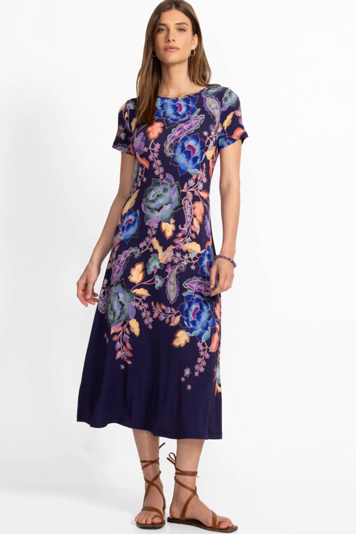 Johnny Was The Janie Favorite Boatneck Cap Sleeve Dress T38925-6