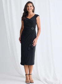 Trellis Lane Connie Midi in Black TL1074