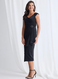 Trellis Lane Connie Midi in Black TL1074