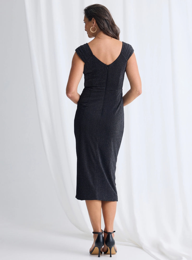 Trellis Lane Connie Midi in Black TL1074
