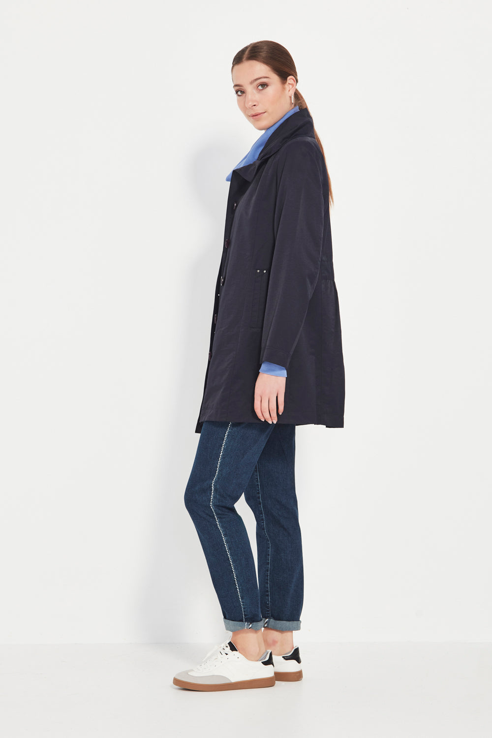 Verge Tova Coat in Ink 1023BR