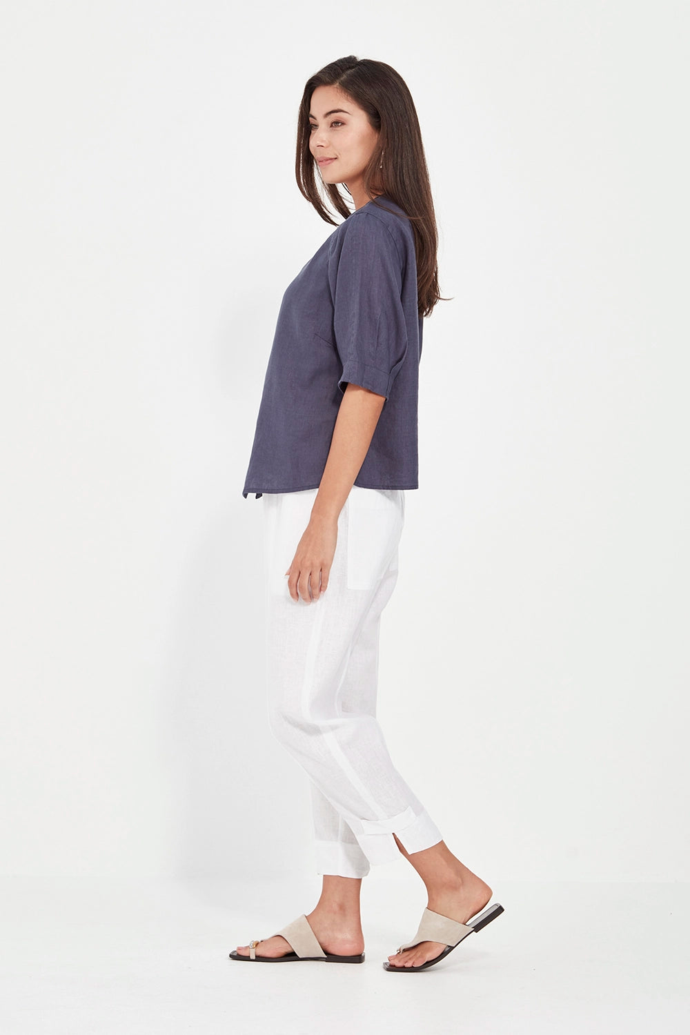 Verge Elena Pant in White 9725BR
